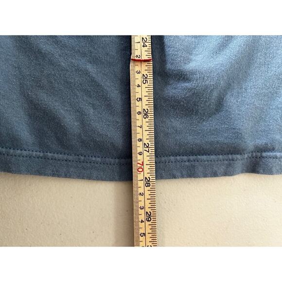 Columbia Mens Classic Crew Neck Graphic T-Shirt Medium Blue Cotton Blend - Picture 5 of 5